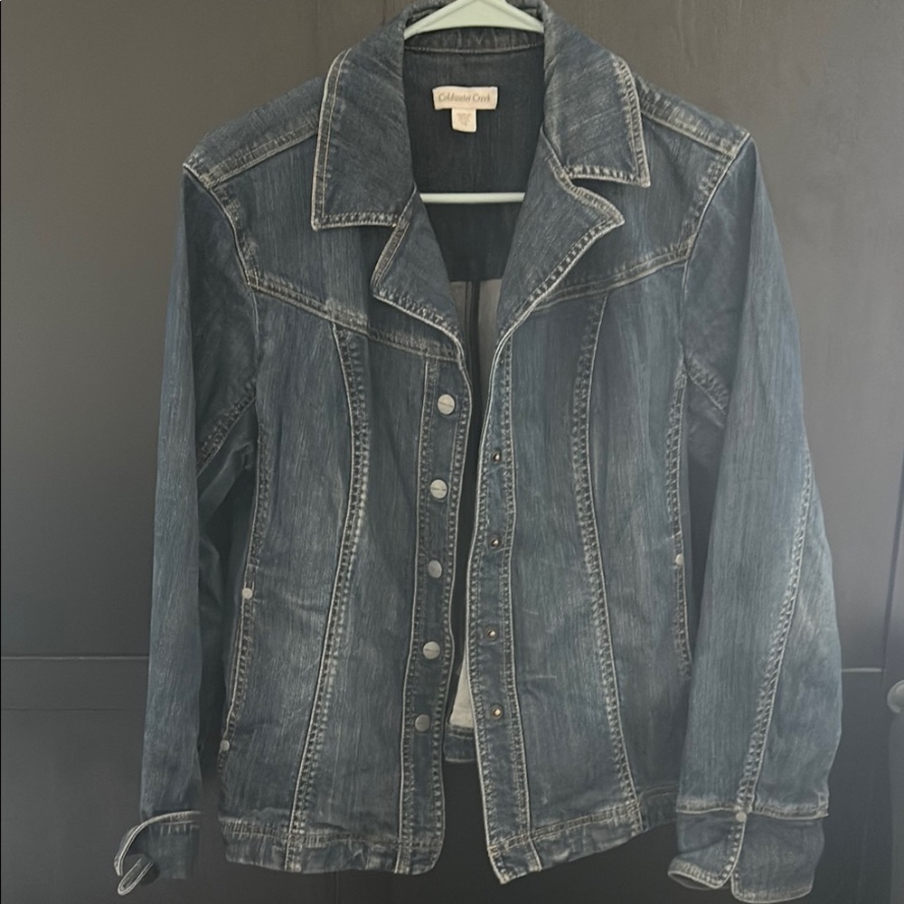 Coldwater Creek Blue Jean Jacket Classic Style